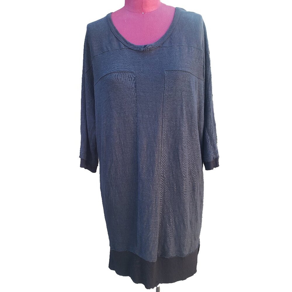 Nude Masahiko Maruyama Pullover Unisex Black Linen Knit